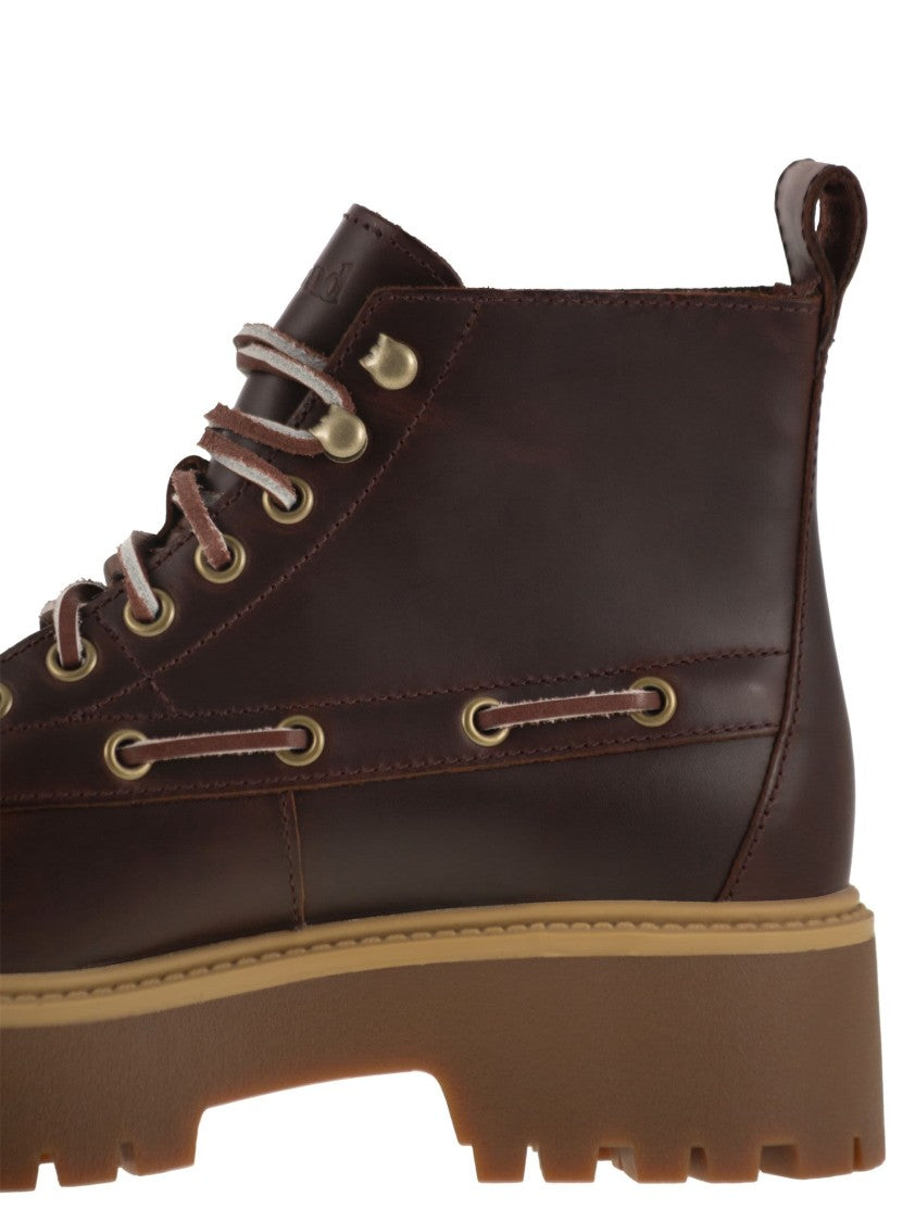 Timberland Stone Street - Fringed Boot With Platform