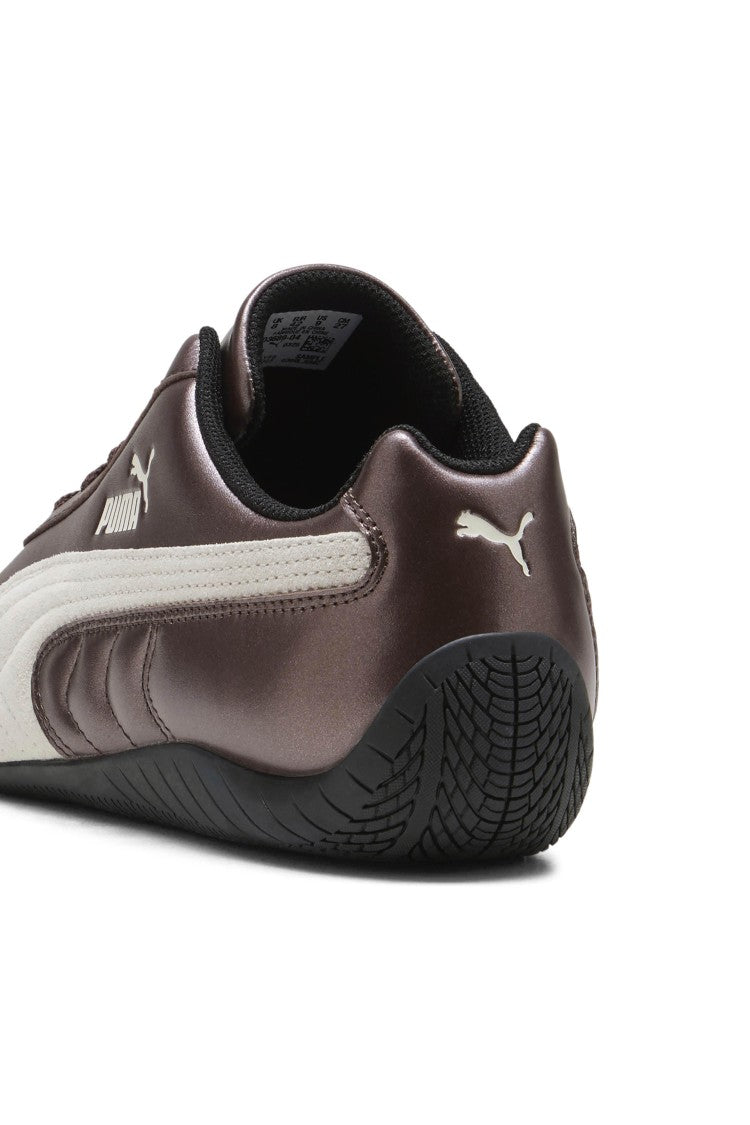 Puma Brown Speedcat Metallic Leather Sneakers