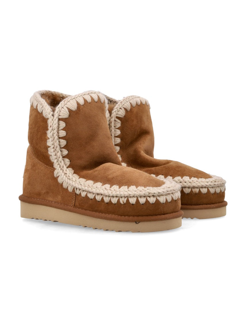 Mou Eskimo 18 Sheepskin Boots With Crochet Stitching