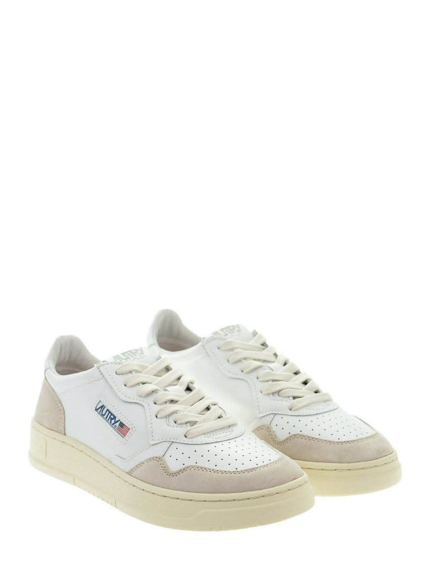 Autry Medalist Low - Leather And Suede Sneakers