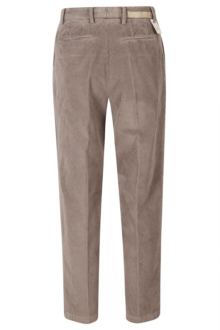 Briglia Brown Straight-Leg Cotton-Modal Pants