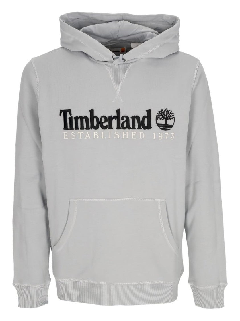 Timberland Relaxed Fit Grey Hoodie With Front Logo