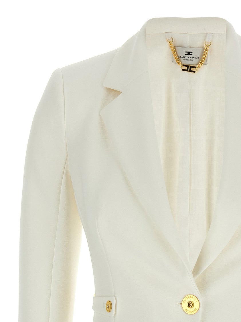 Elisabetta Franchi Jewel Strap Blazer