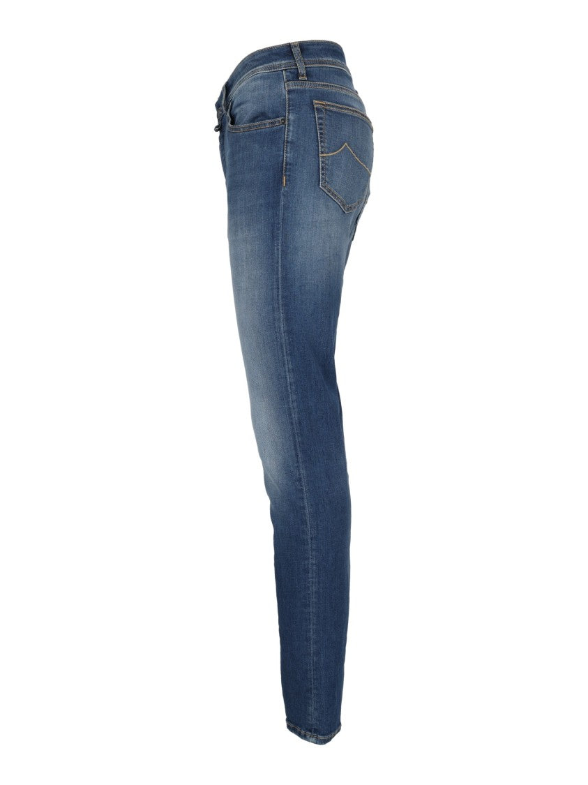 Jacob Cohen Classic Five-Pocket Slim Fit Jeans With Tapered Leg