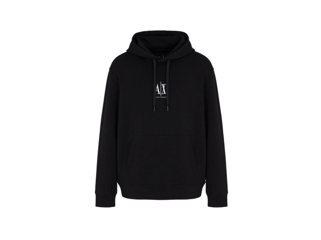 Armani Exchange Cotton Jersey Hoodie Drawstring Hood