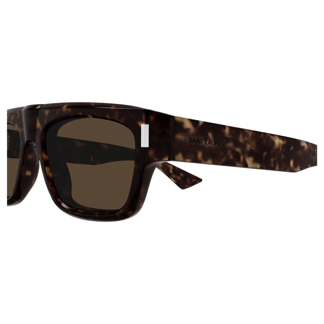 Saint Laurent Sl 762 Rectangular Tortoiseshell Sunglasses