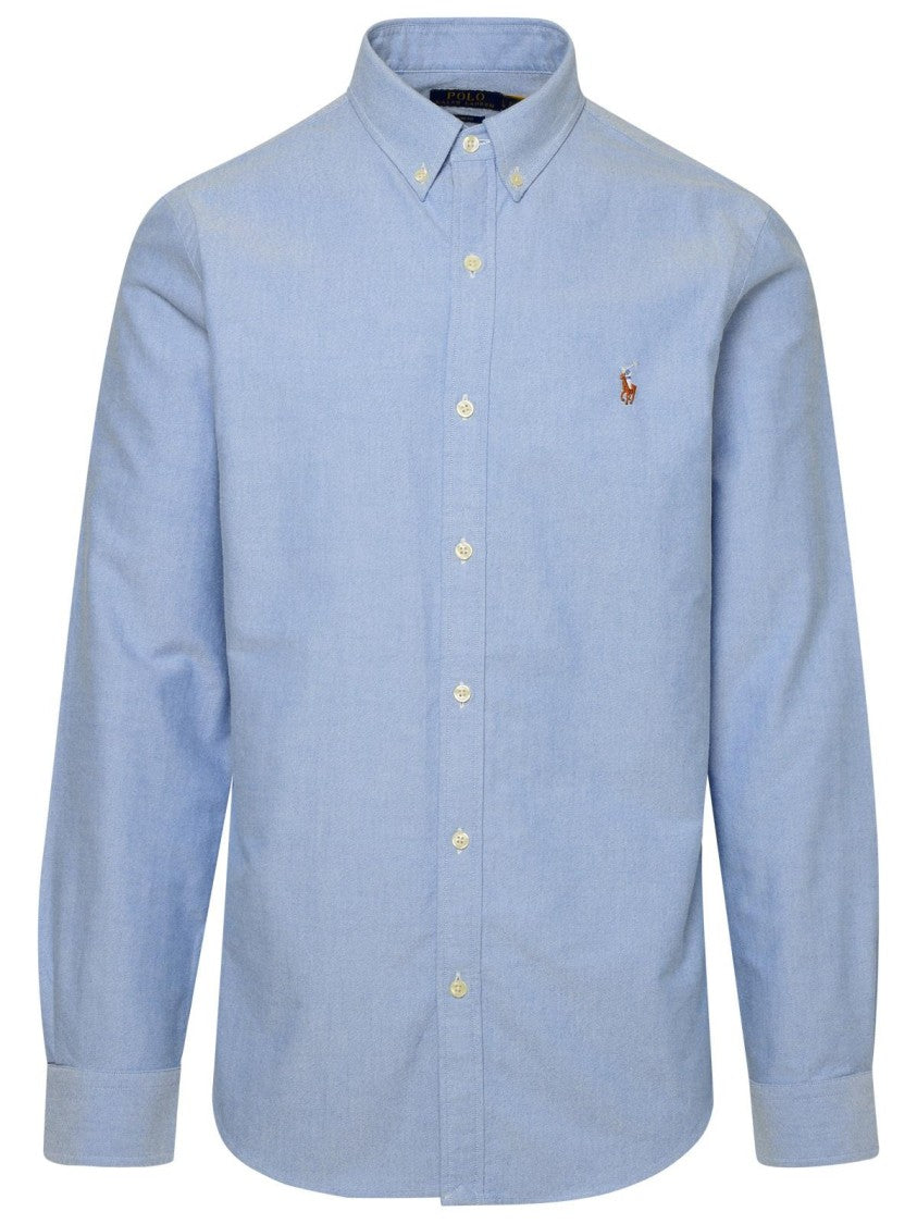 Polo Ralph Lauren Light Blue Oxford Cotton Shirt