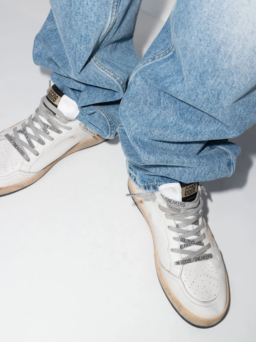 Golden Goose Low-Top Sneakers With Distressed Leather