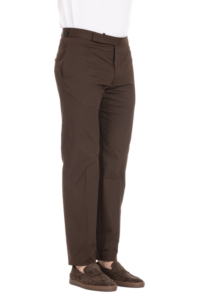 Tagliatore Newbros Cotton Satin Trousers