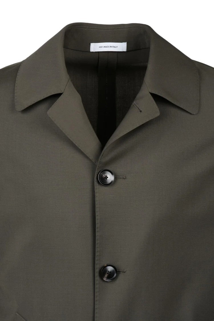 Alberto La Torre Virgin Wool Overcoat - Brown