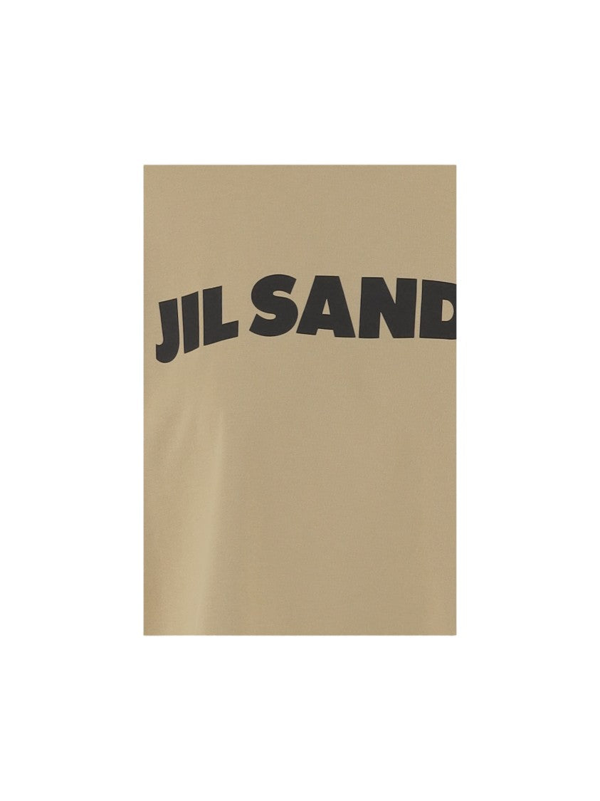 Jil Sander Cotton Jersey T-Shirt With Contrasting Logo Print