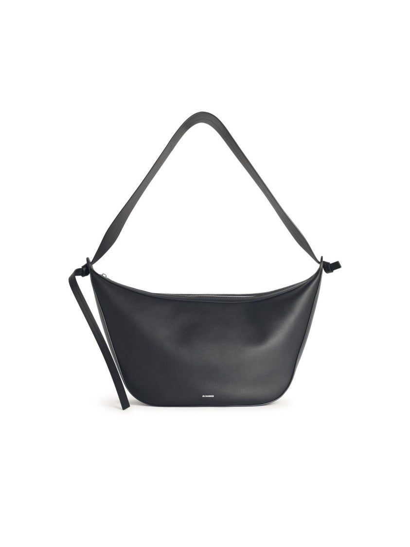 Jil Sander 'Knot' Black Leather Bag