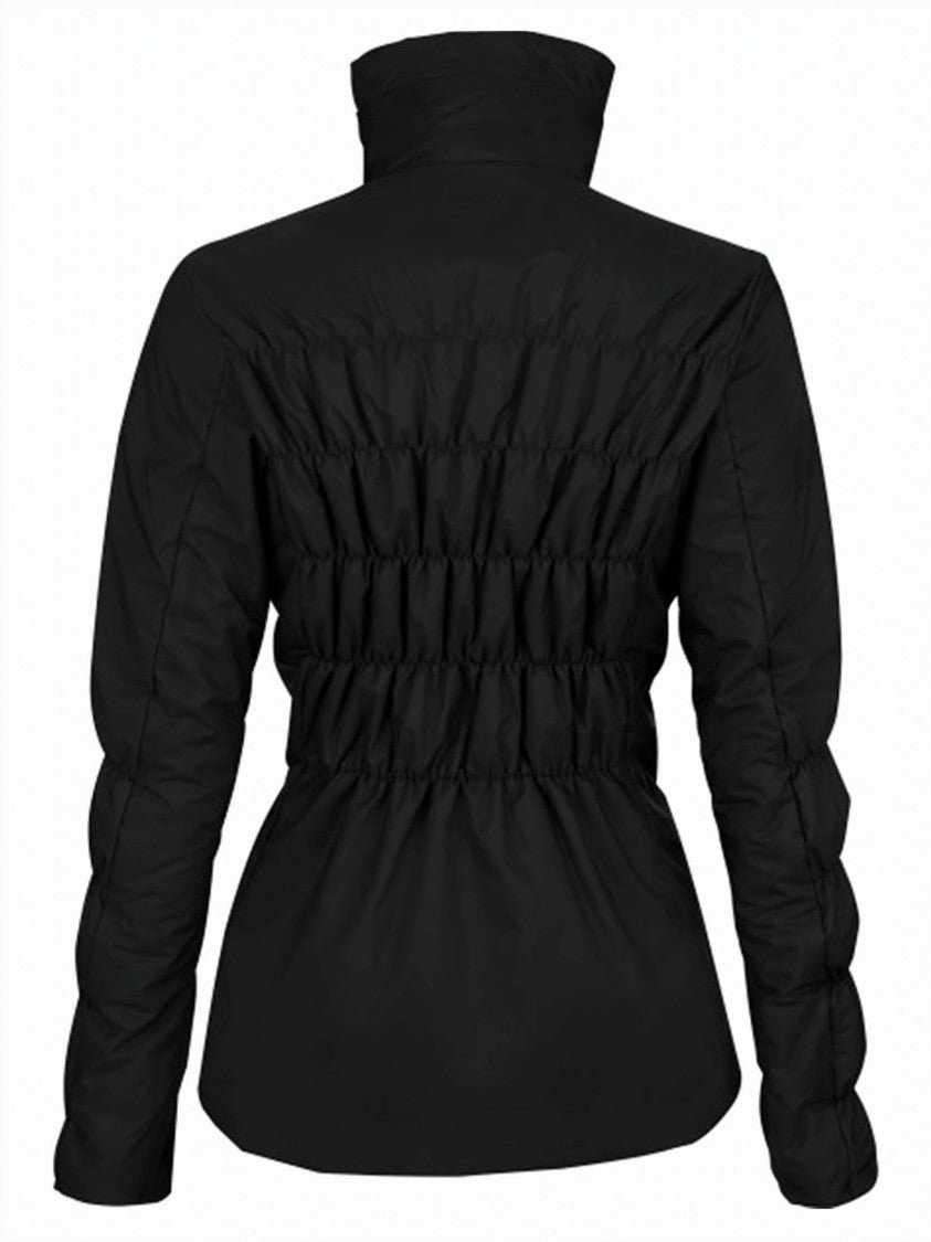 Lamunt Black Samuela Textured High-Collar Polyamide Jacket