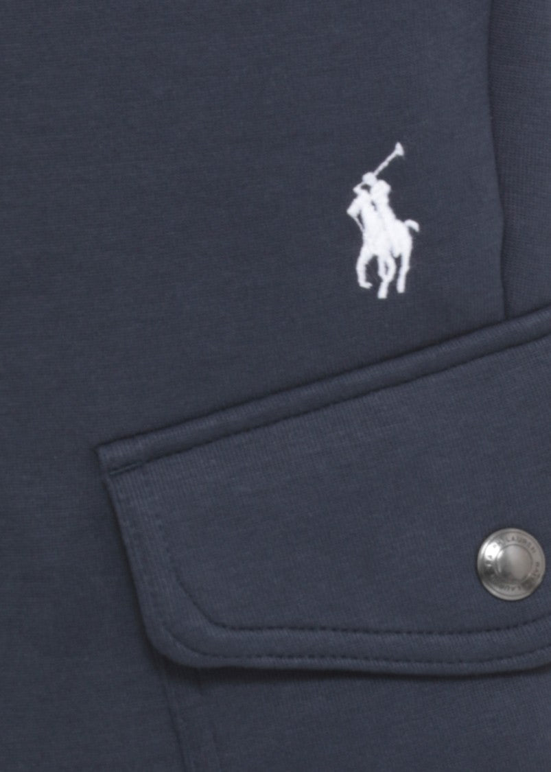 Polo Ralph Lauren Blue Pony Embroidered Drawstring Cargo Cotton Pants