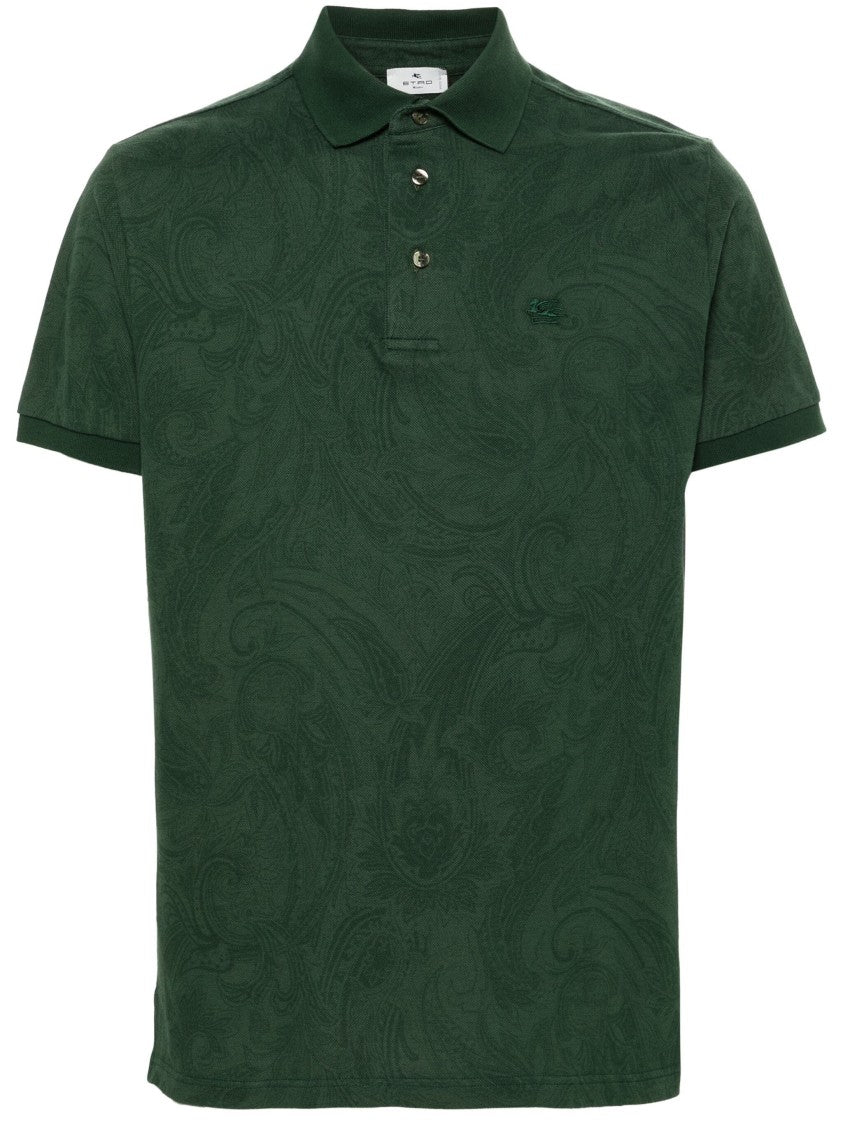 Etro Paisley-Print Polo Shirt