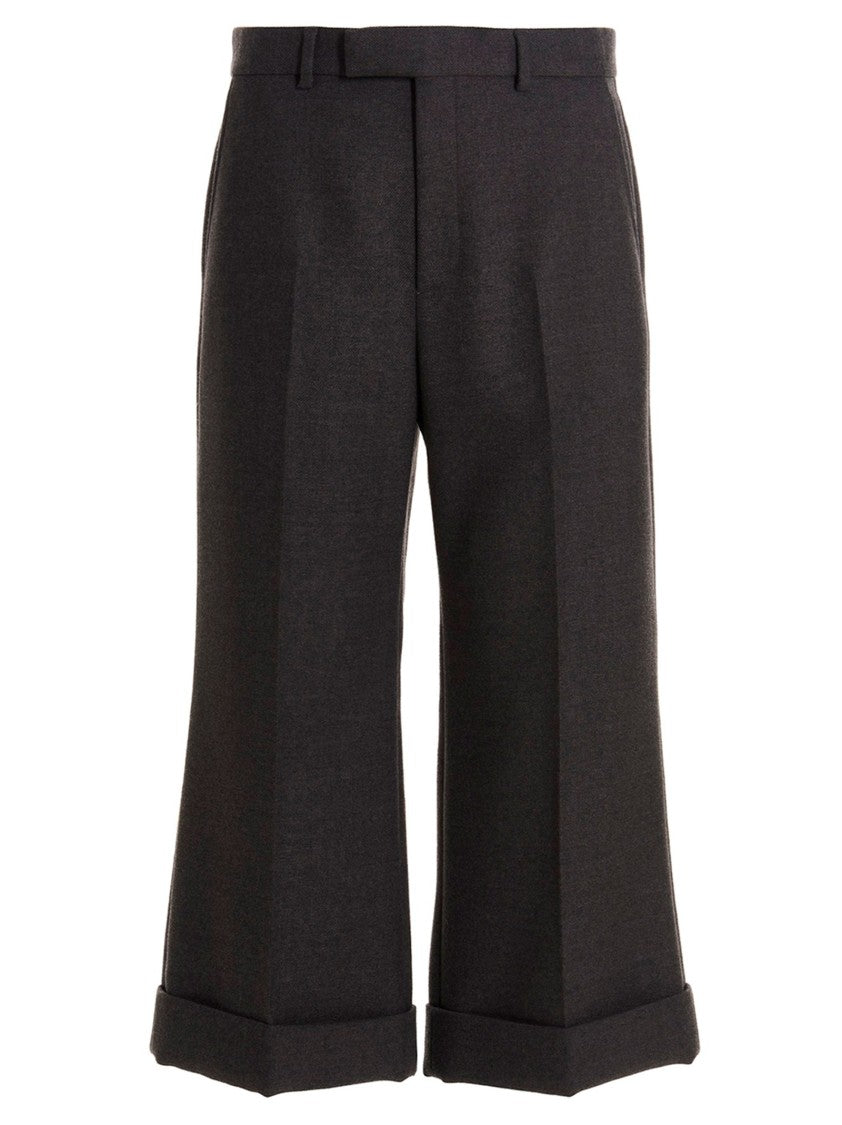 Gucci Tailored Dark Gray Wool Pants