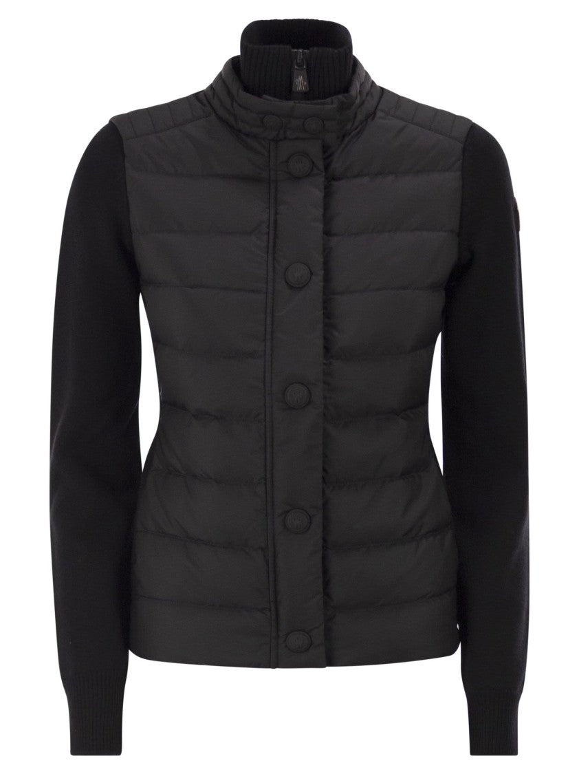 Moncler Grenoble Padded Wool Cardigan