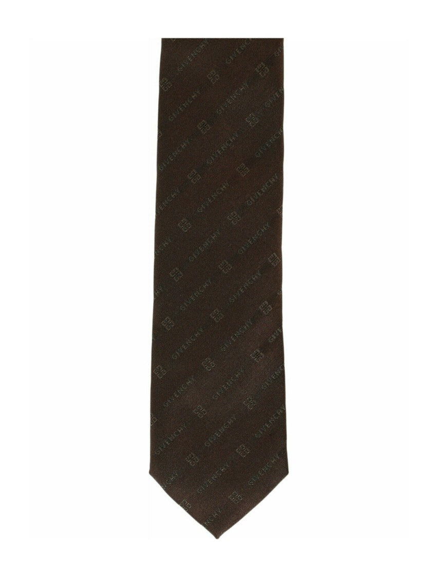 Givenchy Diagonal Logo Silk Tie
