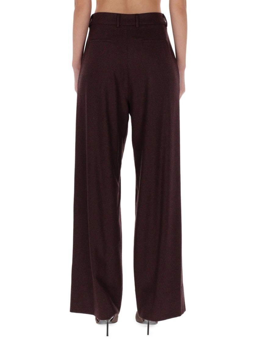 Pt Torino Wide-Leg Frankie Virgin Wool-Blend Formal Pants