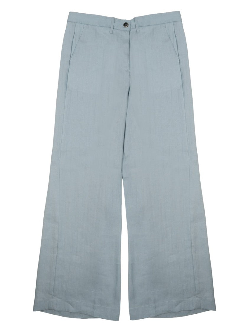 Nine In The Morning Karen High Waisted Subtle Sheen Trousers