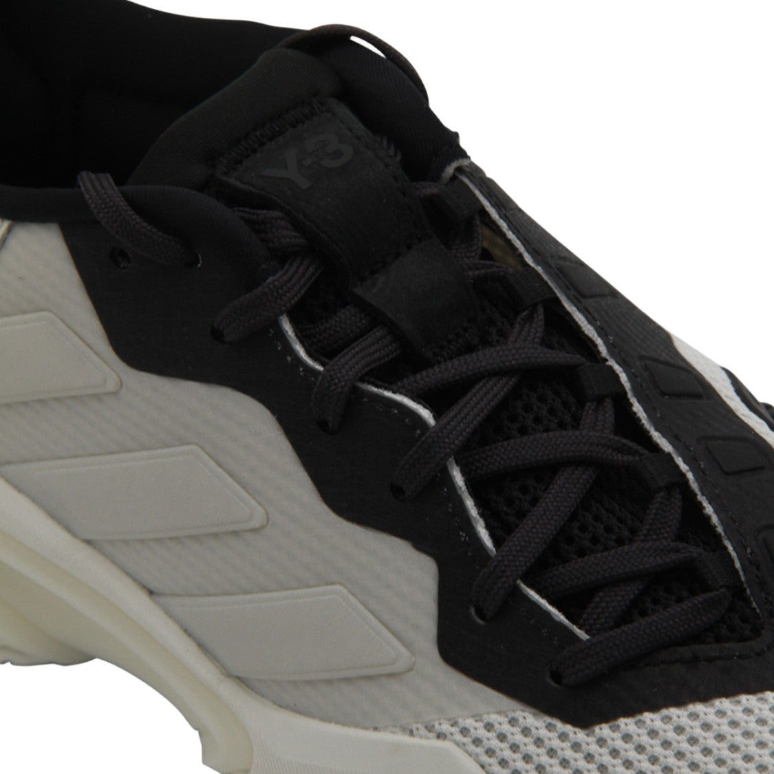 Y-3 Light Grey And Black Accented Modern Sneakers