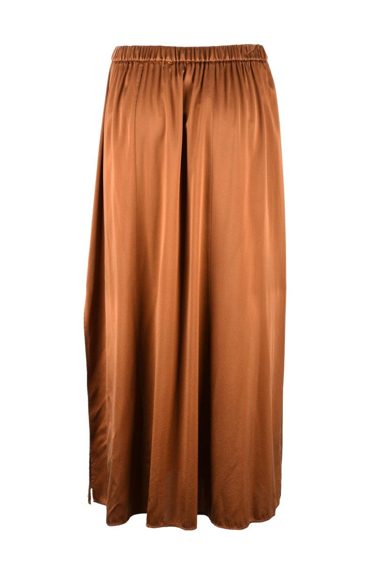 Forte Forte Long Satin Skirt - Brown