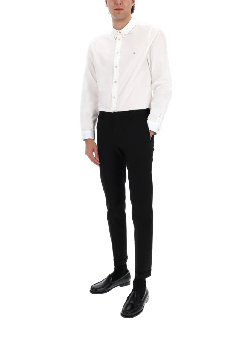 Ps Paul Smith Neutrals Tailored Fit Button-Down Organic Cotton Shirt