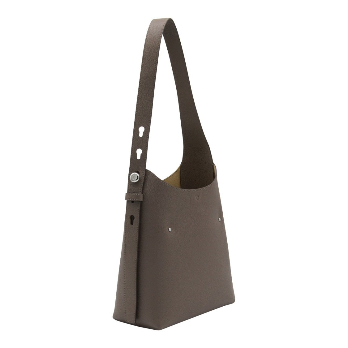 Tory Burch Structured Brown Shoulder Bag With Adjustable Strap