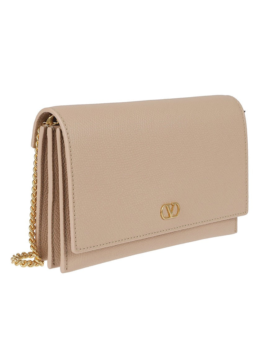 Valentino Garavani Textured Calf Leather Clutch