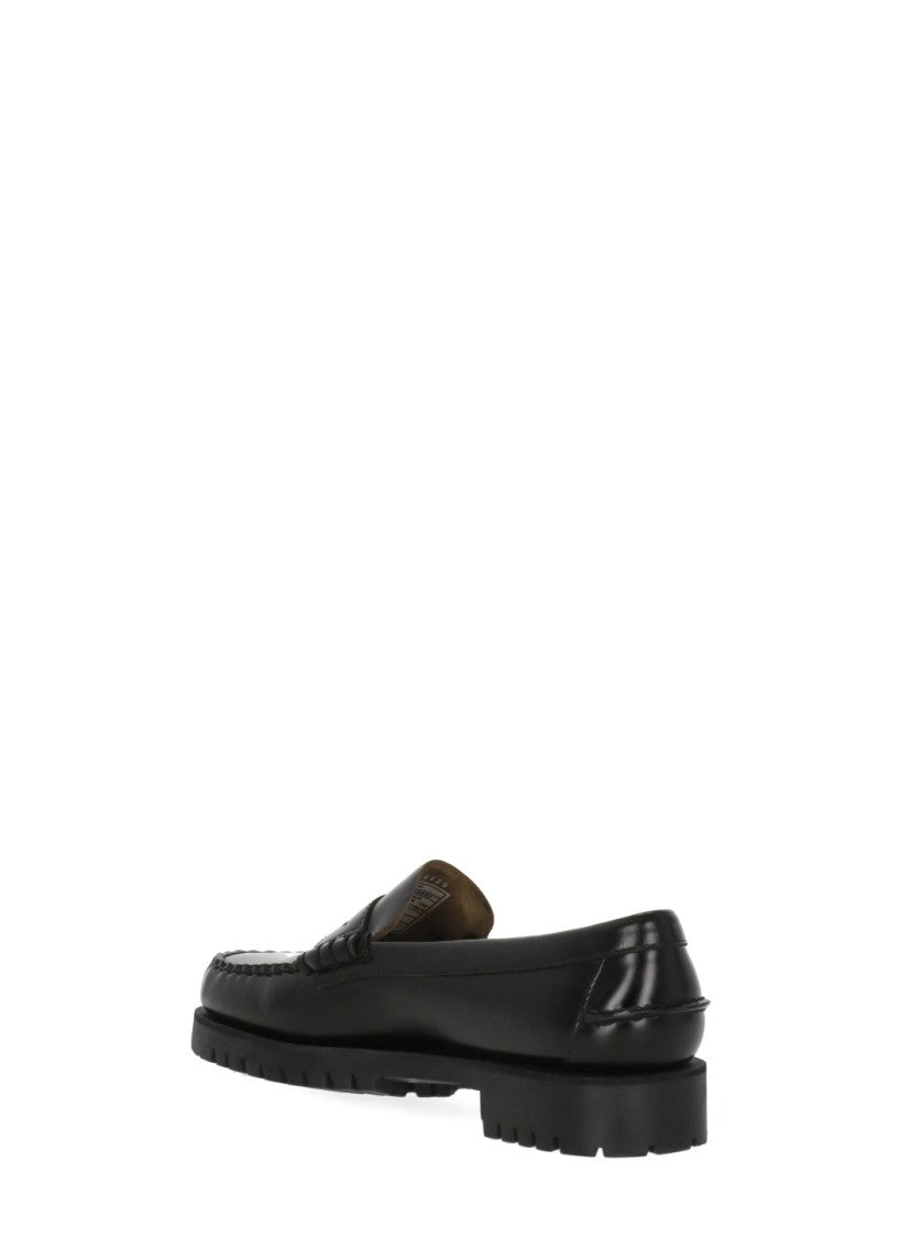 Sebago Black Patent Leather Commando Loafers