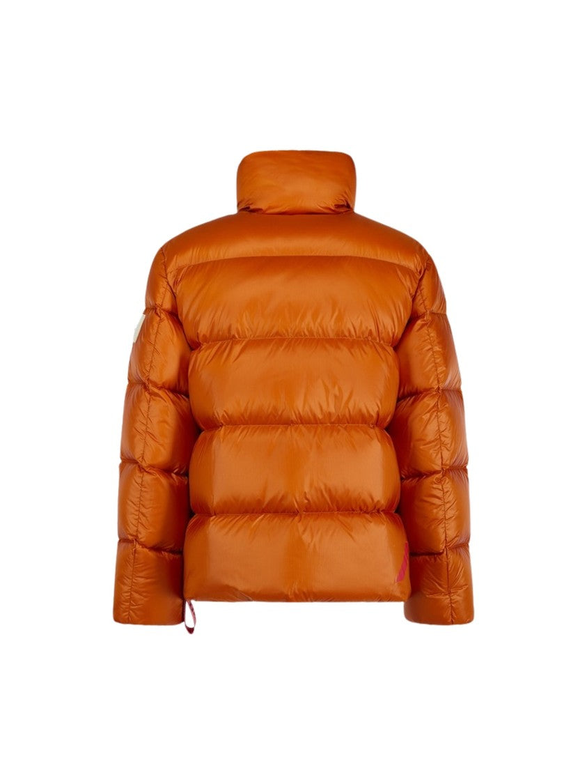 After Label Chamonix Short Quilted Glossy Nylon Down Jacket