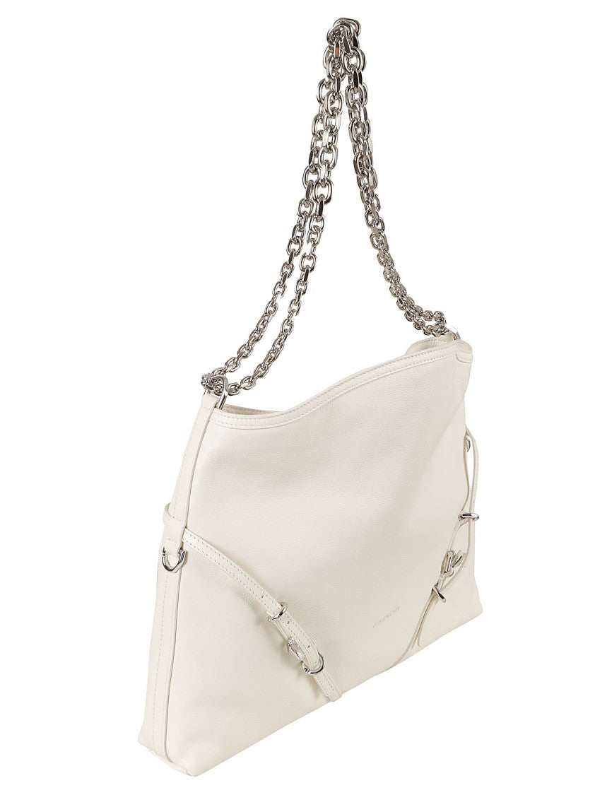 Givenchy Shoulder Bag In White Calf Leather