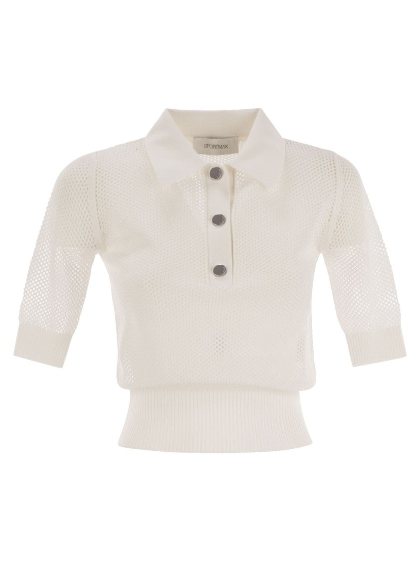 Sportmax Casta - Mesh Knit Polo Shirt
