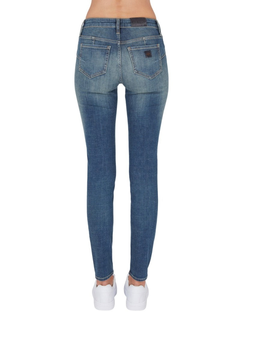 Armani Exchange Slim-Fit Denim Jeans Classic Five-Pocket Design