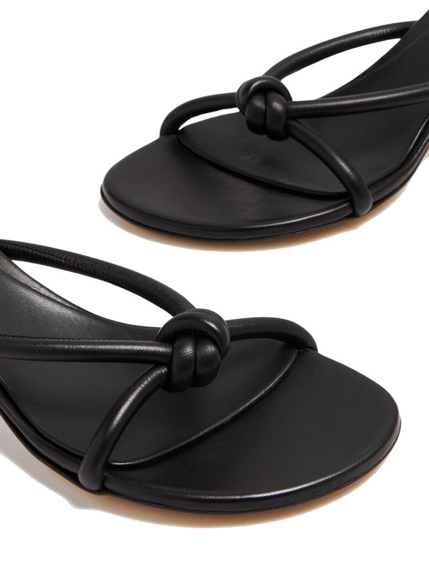 Bottega Veneta Black Lamb Leather Blink Sandal