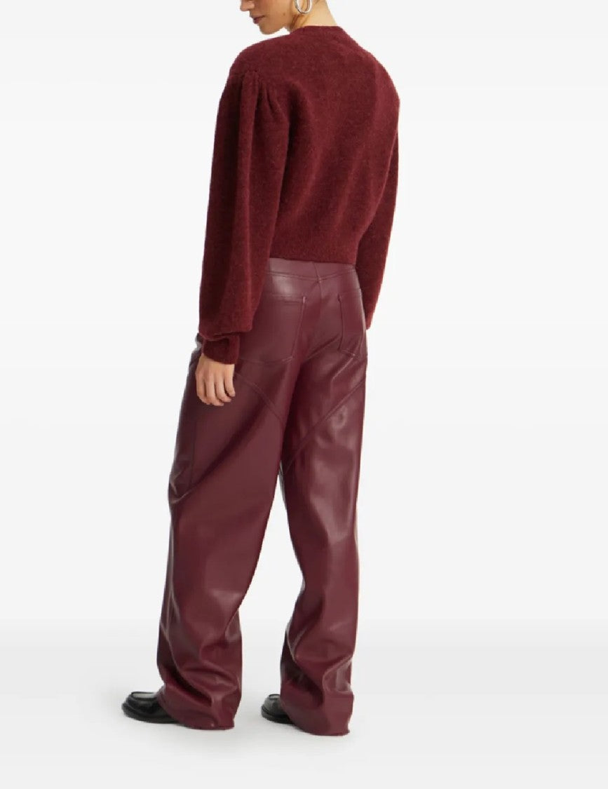 Rotate Mid Waisted Piping Pants