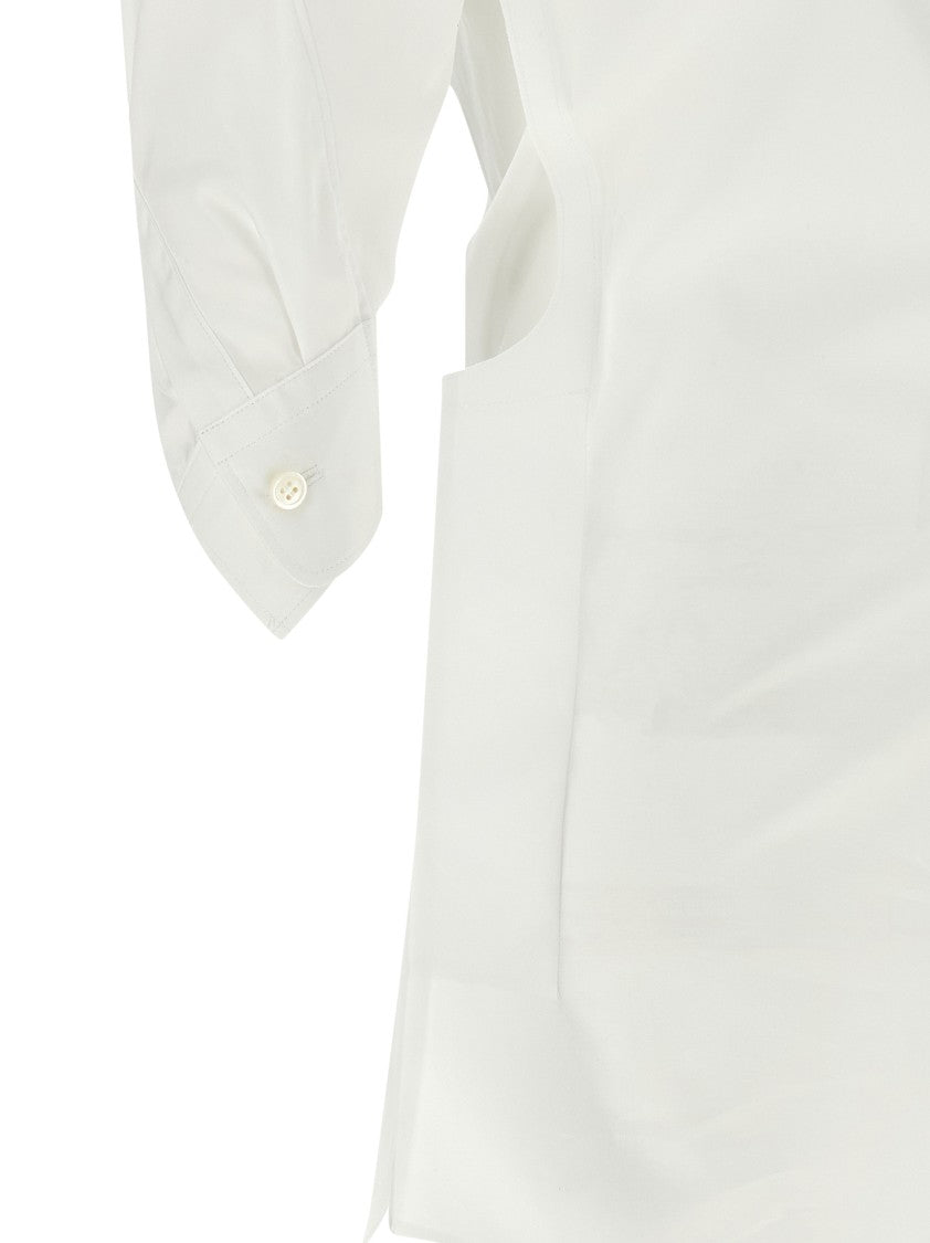 Junya Watanabe Twisted Asymmetrical Cotton Poplin Shirt