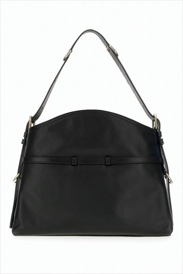 Givenchy Minimalist Black Calf Leather Shoulder Bag
