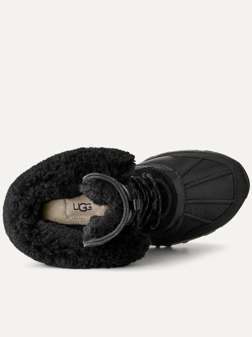Ugg Adirondack Boot Xxv Rugged Black Shearling Boots