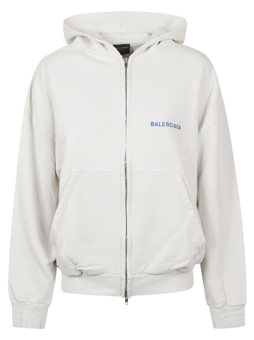 Balenciaga Oversized White Hoodie