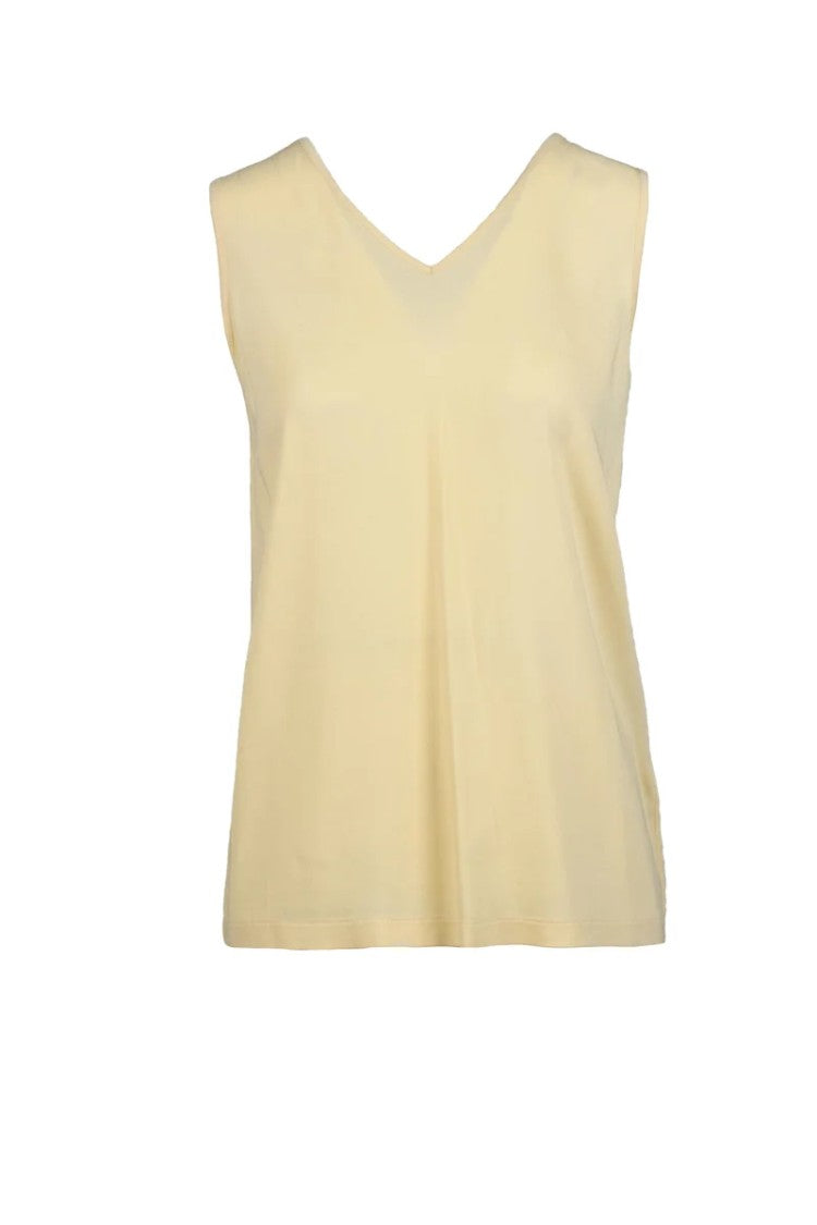 Fabiana Filippi Stretch Viscose Top - Beige