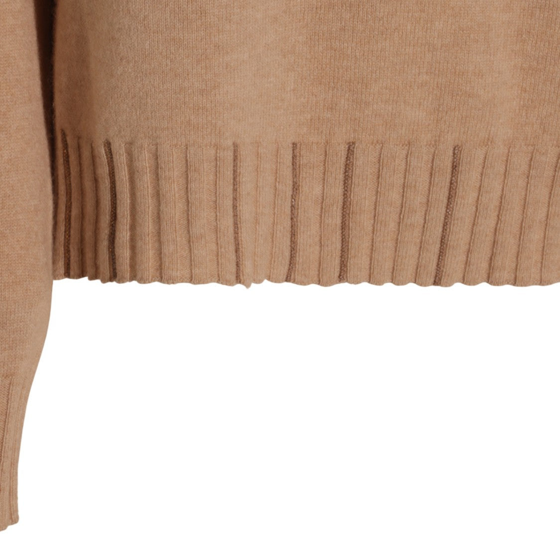 Fabiana Filippi Relaxed Fit Knit Sweater With Ribbed Detail