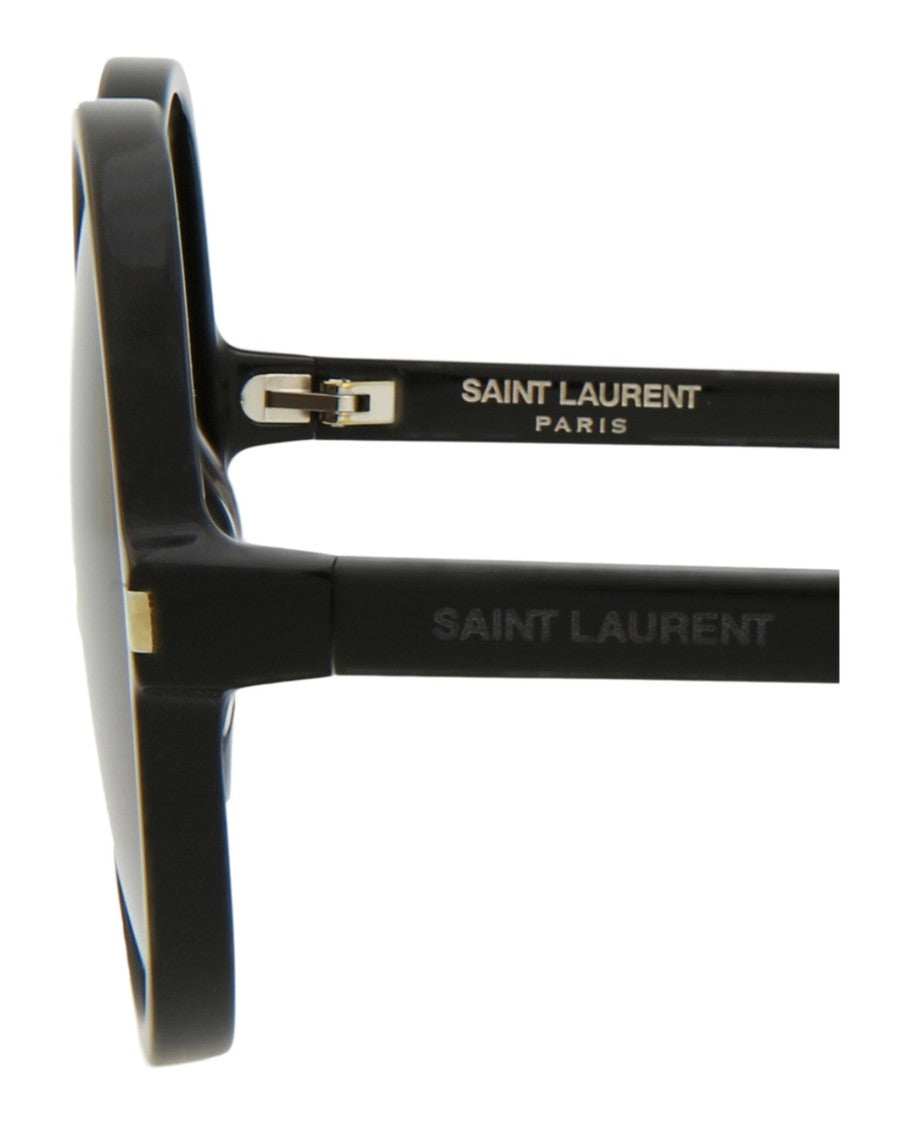Saint Laurent Round-Frame Acetate Sunglasses