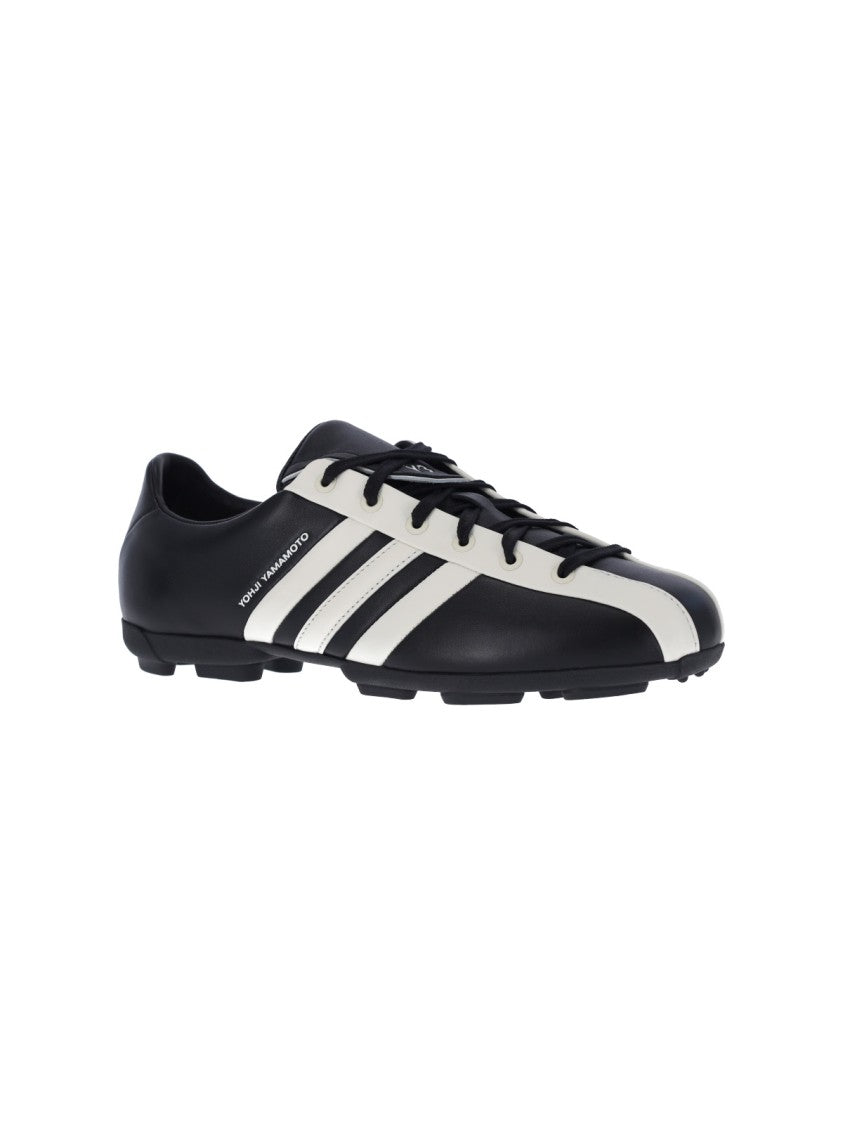 Y-3 Black Field Leather Sneakers