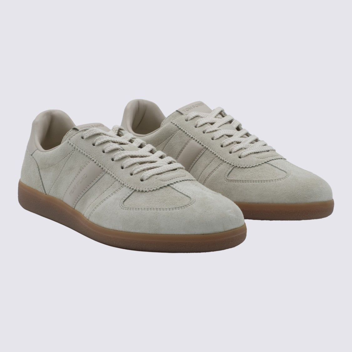 Tom Ford Low-Profile Suede Sneakers With Contrasting Gum Rubber Sole