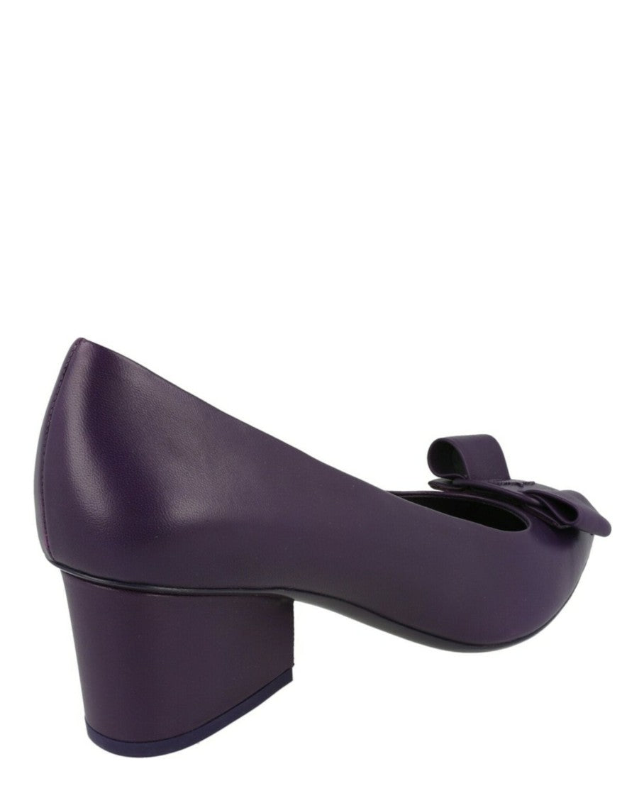 Ferragamo Viva 55 Leather Pumps