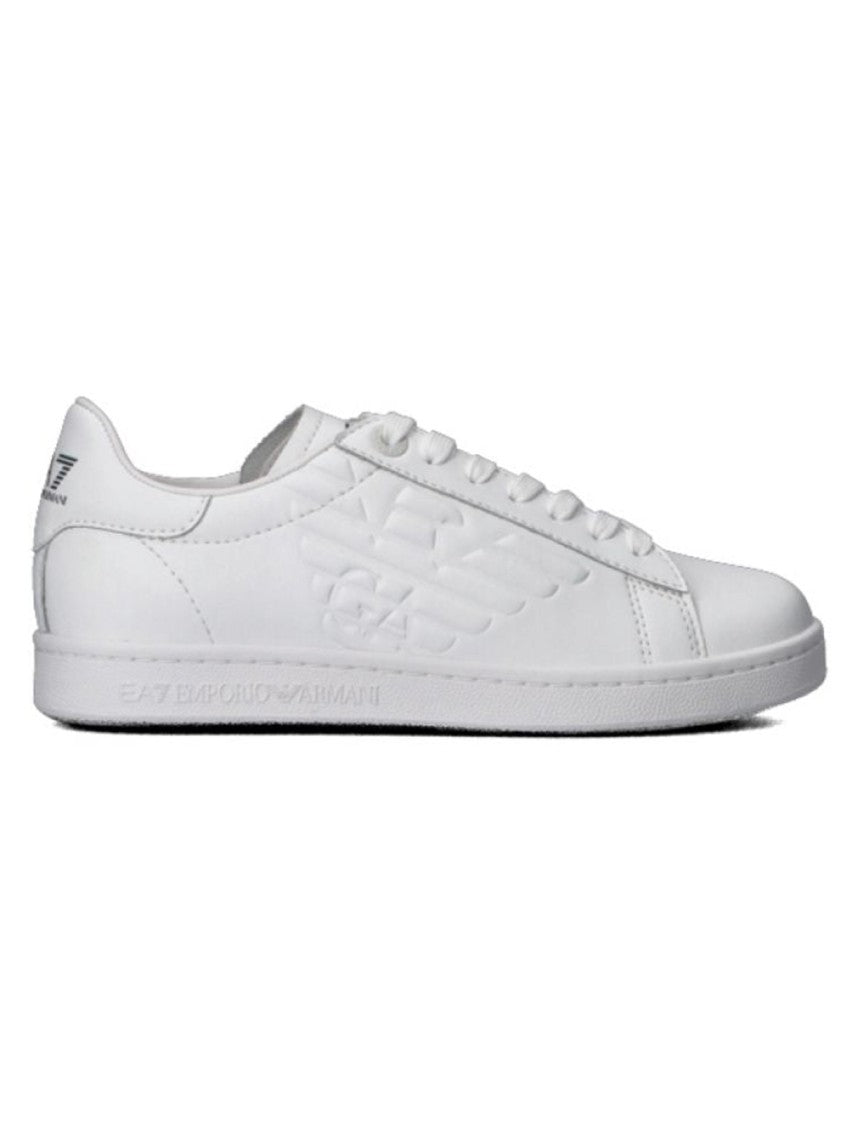 Emporio Armani White Leather Shoes