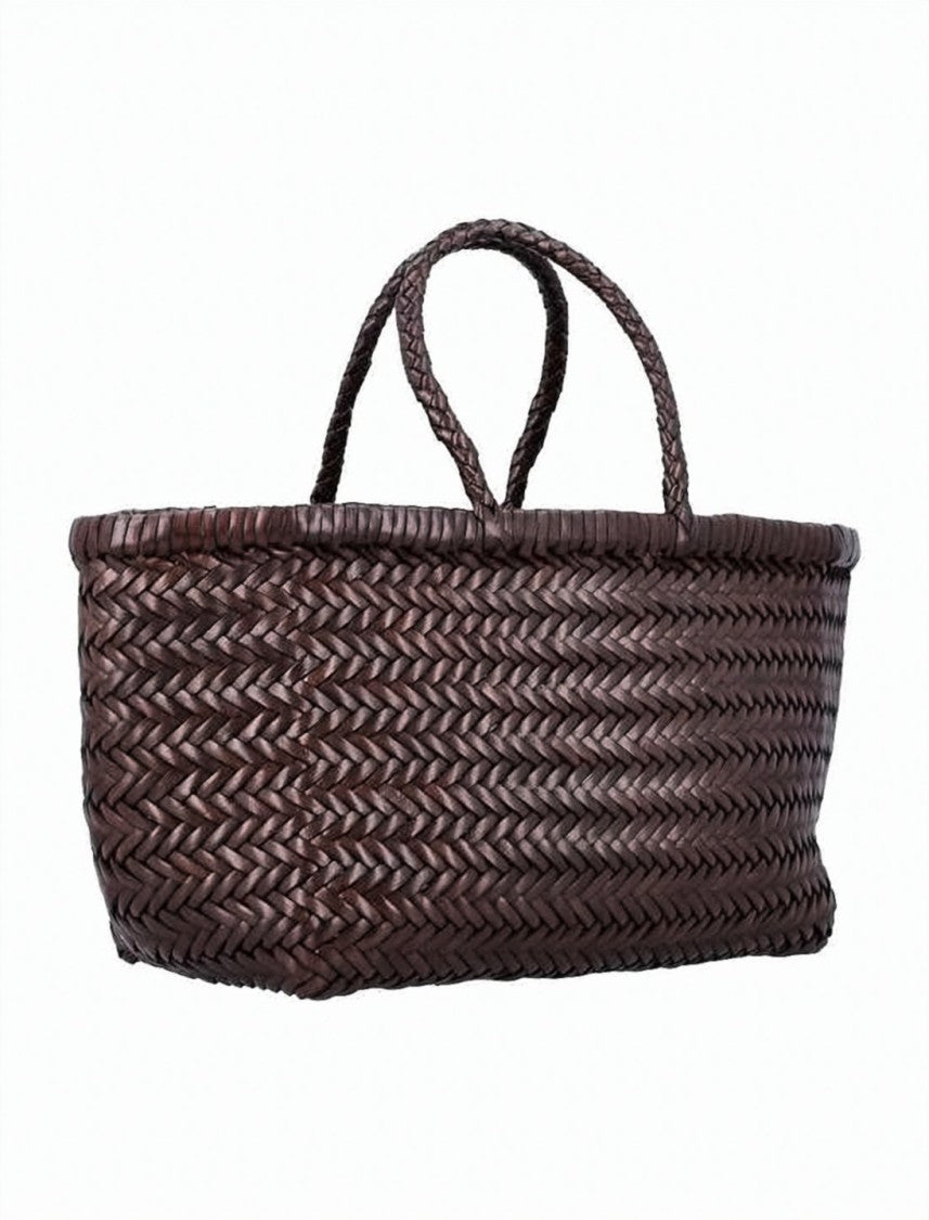 Dragon Diffusion Woven Calf Leather Tote Bag