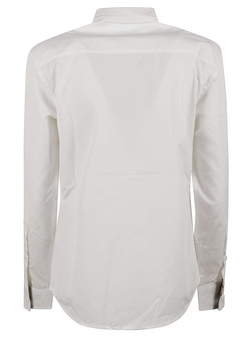Burberry White Shirt With Pointed Collar