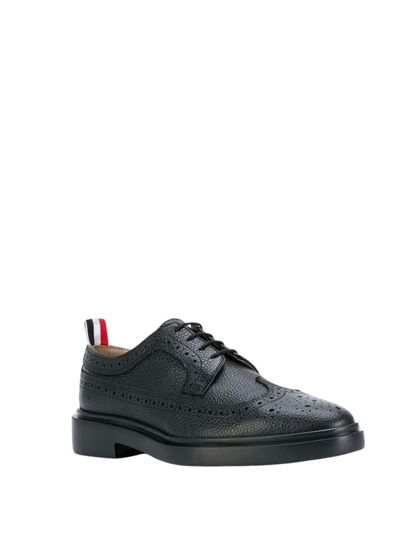Thom Browne Wingtip Design Dress Shoes With Brogue Detailing